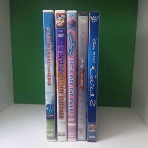 5 DVD Bundle Planes Trains Cars Disney Pixar Thomas Chuggington Lot of 5 DVDs